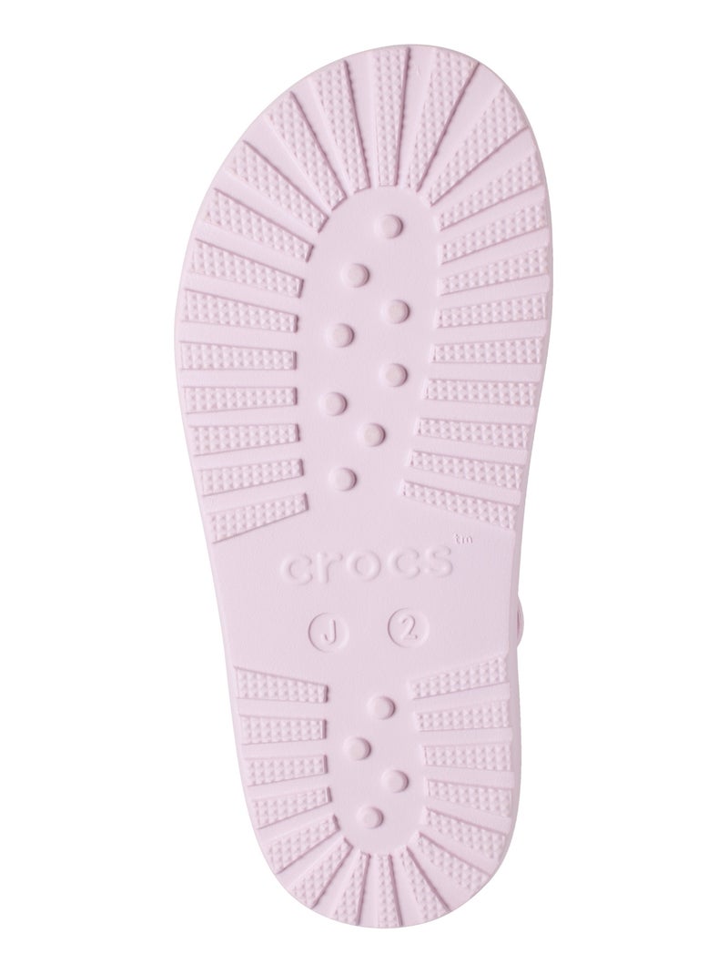 Sandales Enfant à Scratches Crocs Classic Fisherman Rose clair - Kiabi