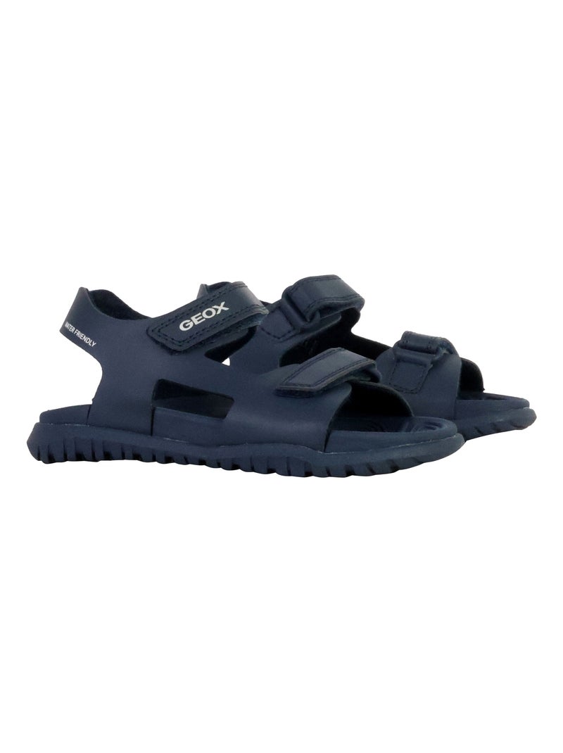 Sandales Enfant à Scratches Geox Fusbetto Bleu - Kiabi
