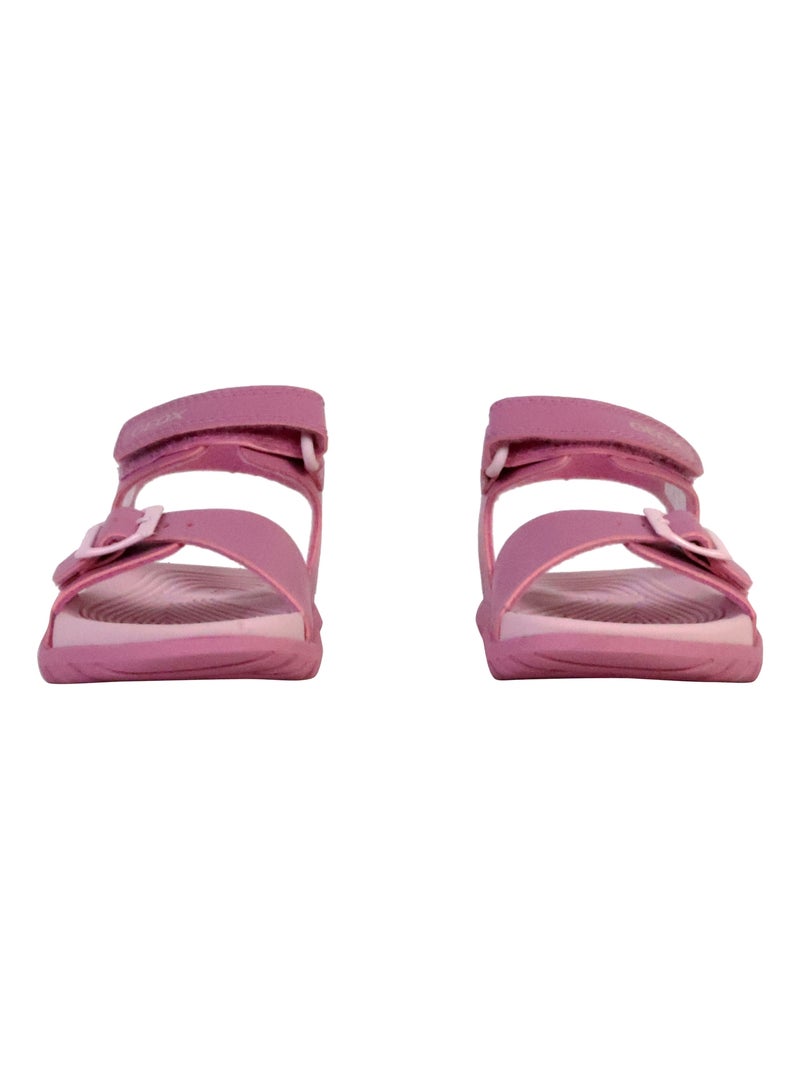 Sandales Enfant à Scratches Geox Fusbetto Rose - Kiabi