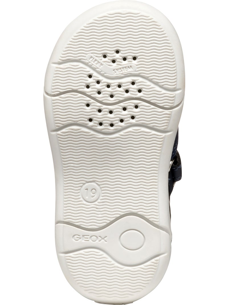 Sandales Enfant Cuir Geox Zapito C GBK Canvas Bleu - Kiabi