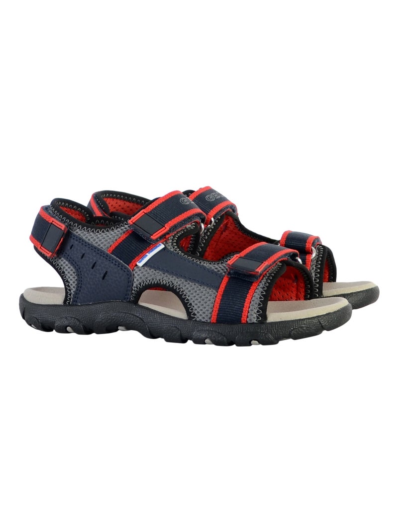 Sandales Enfant Geox Strada Bleu Rouge - Kiabi