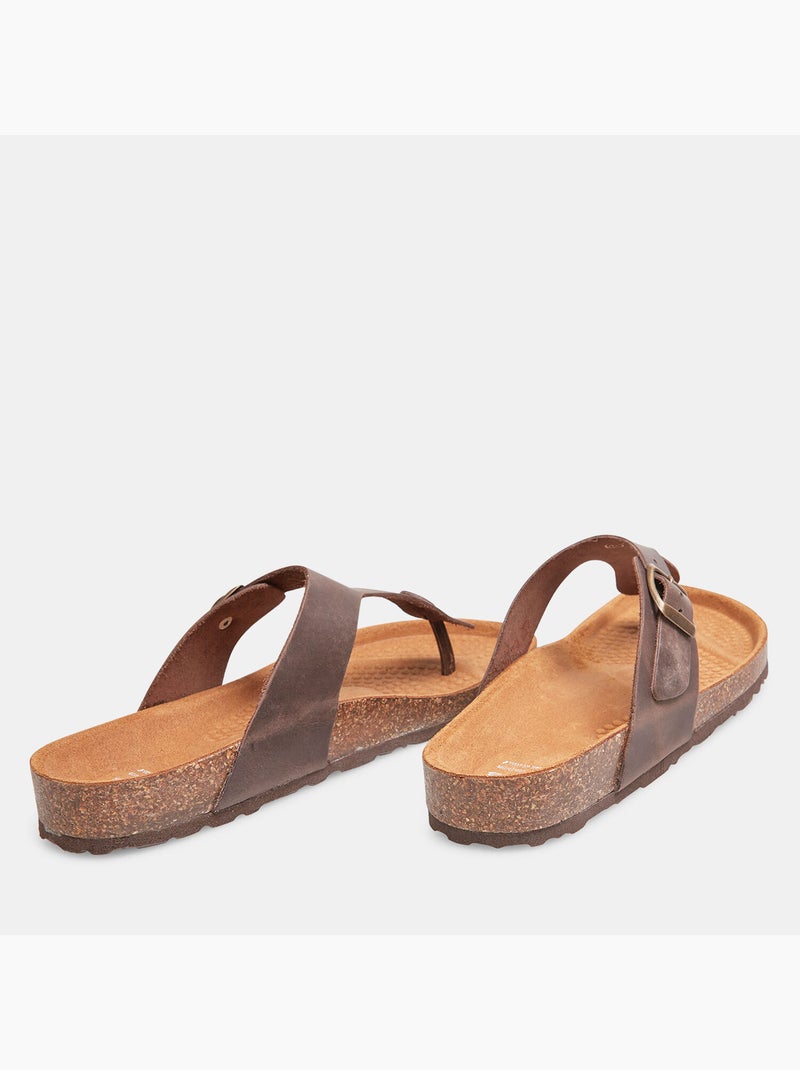 Sandales entre-doigt BATA Marron - Kiabi