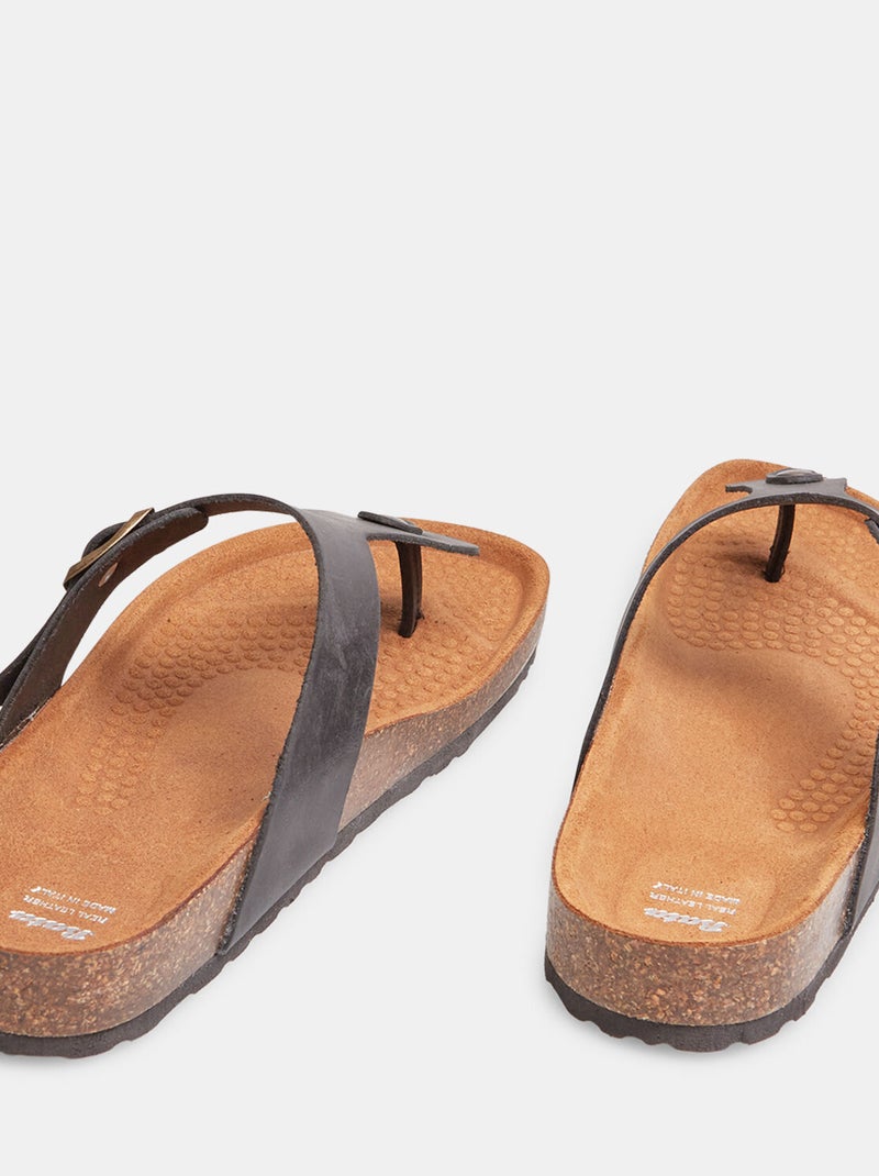 Sandales entre-doigt BATA Noir - Kiabi