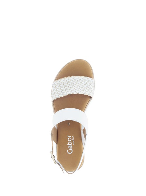 Sandales  et  en cuir lisse - Kiabi