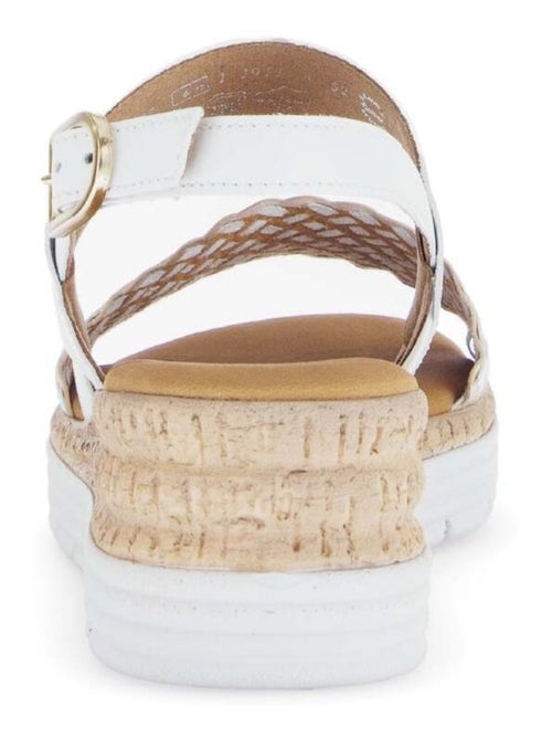 Sandales  et  en cuir lisse - Kiabi