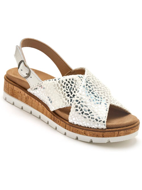 Sandales extensibles doublure cuir - PEDICONFORT - Kiabi