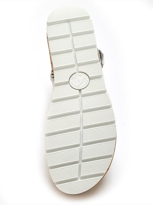 Sandales extensibles doublure cuir - PEDICONFORT - Kiabi