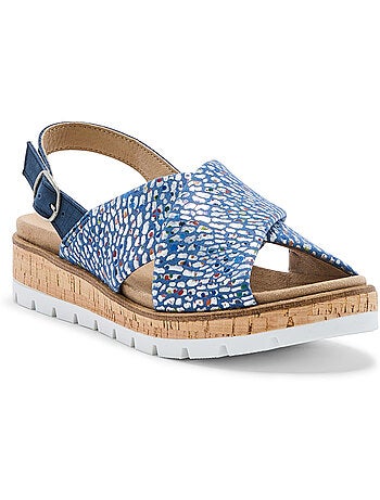 Sandales extensibles doublure cuir - PEDICONFORT