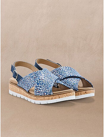 Sandales extensibles doublure cuir - PEDICONFORT