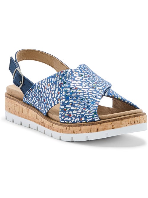 Sandales extensibles doublure cuir - PEDICONFORT - Kiabi