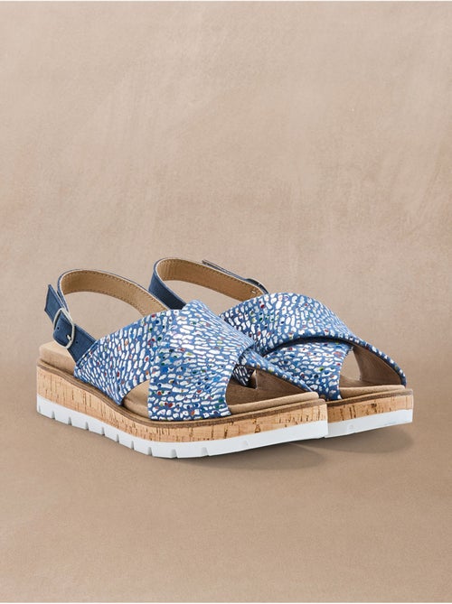 Sandales extensibles doublure cuir - PEDICONFORT - Kiabi