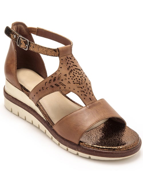 Sandales fantaisie en cuir - PEDICONFORT - Kiabi