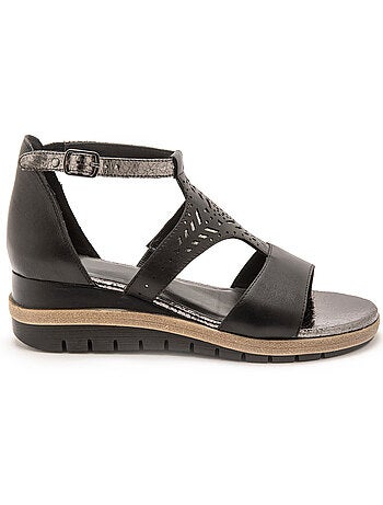Sandales fantaisie en cuir - PEDICONFORT