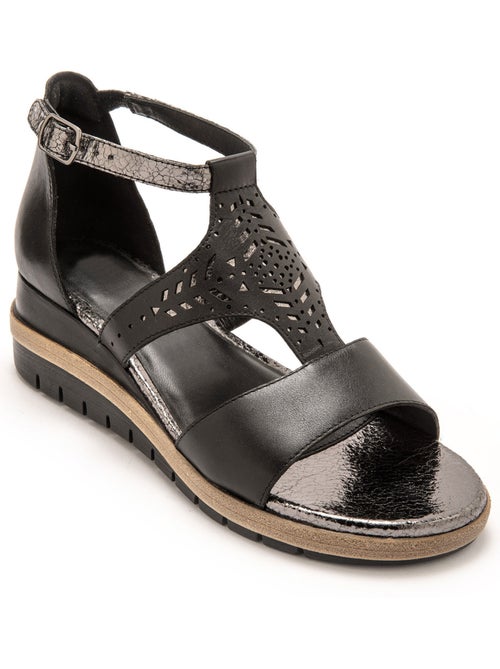 Sandales fantaisie en cuir - PEDICONFORT - Kiabi