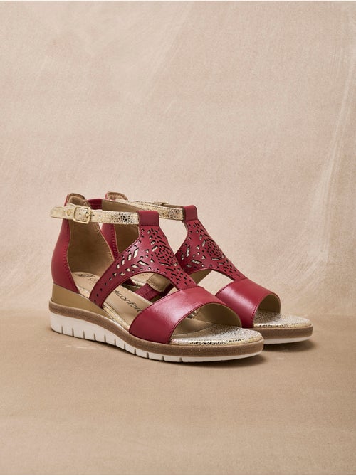 Sandales fantaisie en cuir - PEDICONFORT - Kiabi