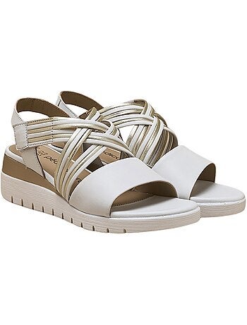 Sandales fantaisie en cuir à scratch