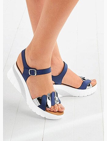 Sandales fantaisie, semelle plateforme - Afibel
