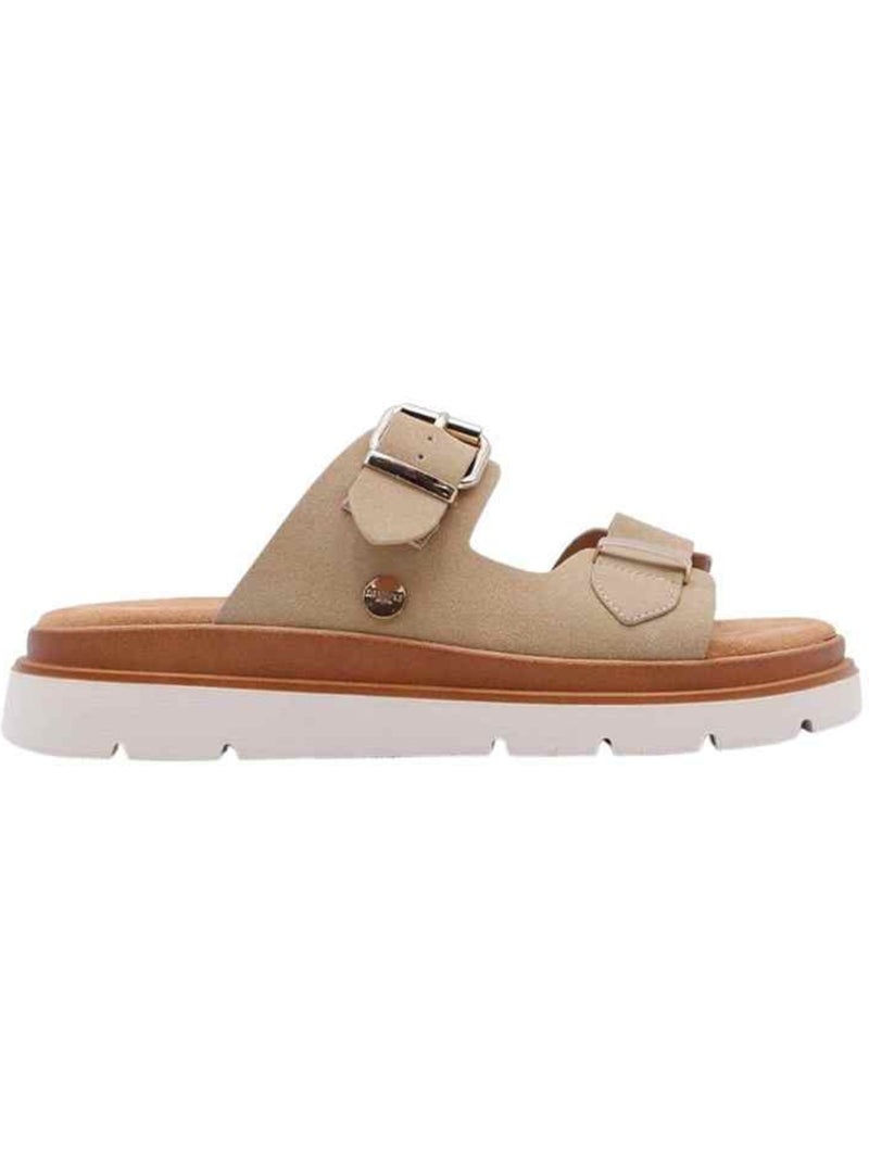 Sandales femme à doubles brides ajustables 'Deeluxe' Beige - Kiabi