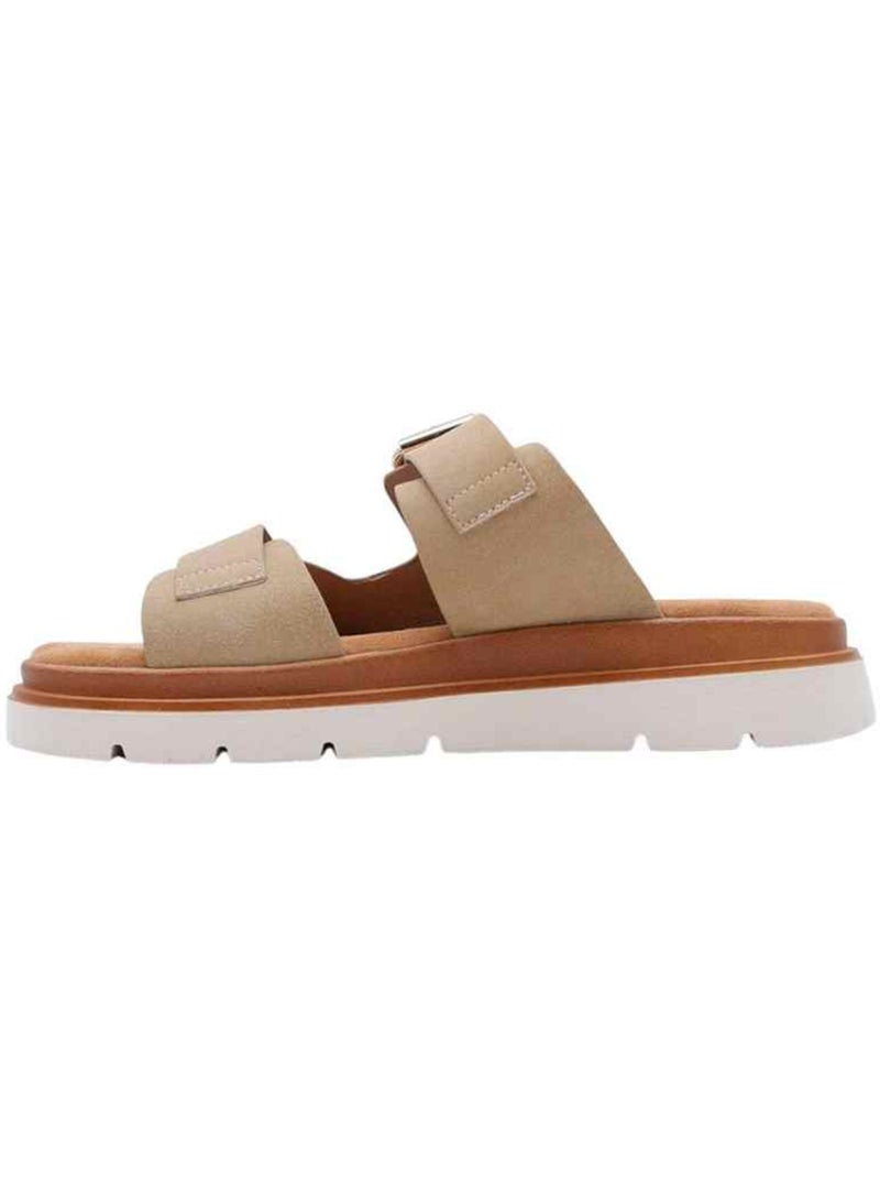 Sandales femme à doubles brides ajustables 'Deeluxe' Beige - Kiabi