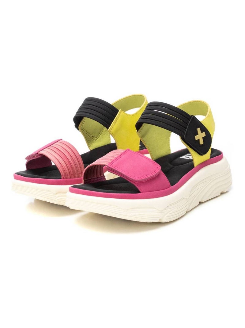 Sandales femme à fermeture ajustable Mauve lilas - Kiabi