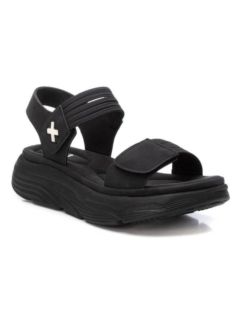 Sandales femme à fermeture ajustable Noir - Kiabi