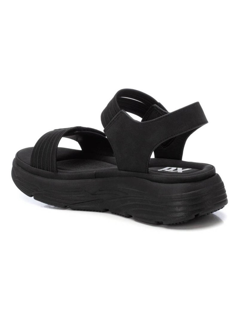 Sandales femme à fermeture ajustable Noir - Kiabi