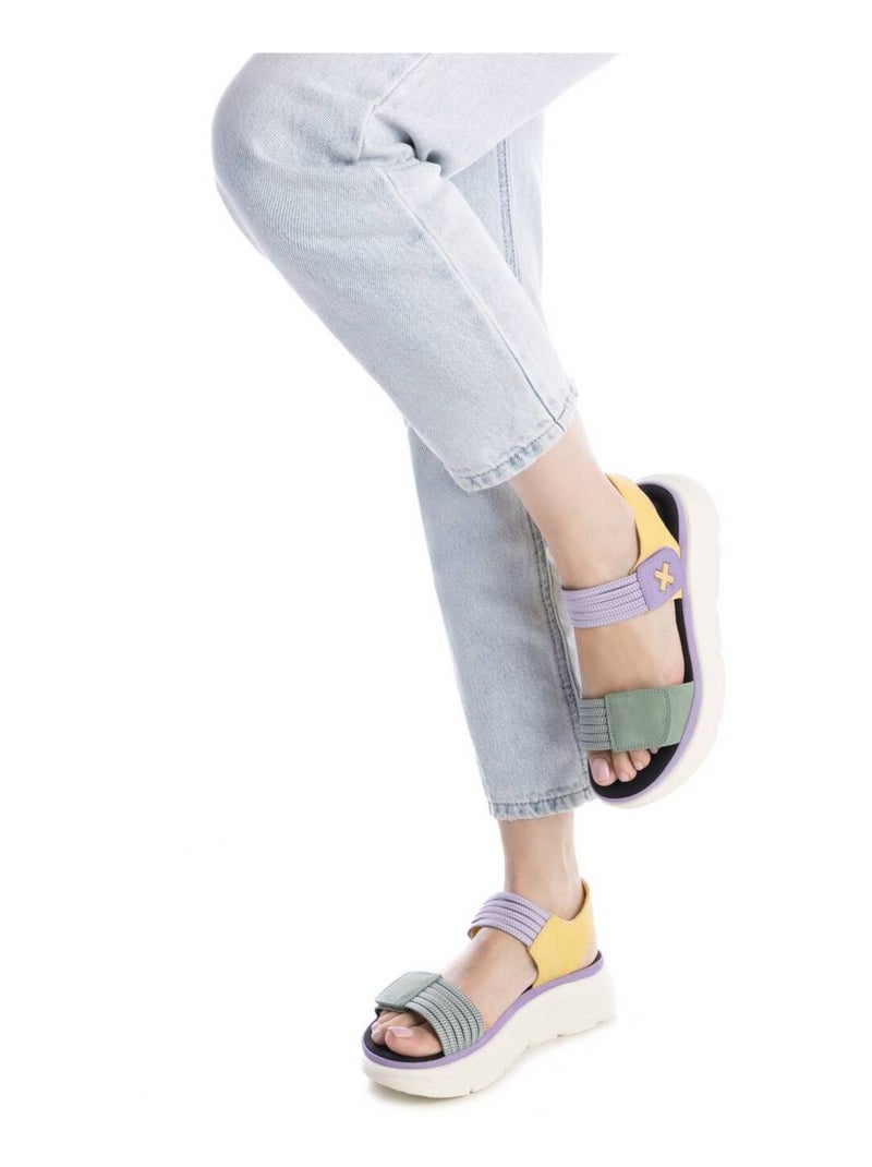 Sandales femme à fermeture ajustable Violet - Kiabi