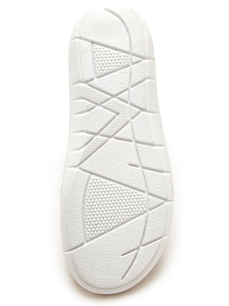 Sandales femme à scratch - PEDICONFORT Beige/Blanc - Kiabi