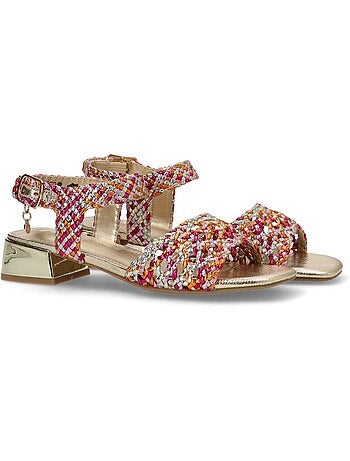 Sandales femme à talon bas