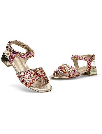 Sandales femme à talon bas