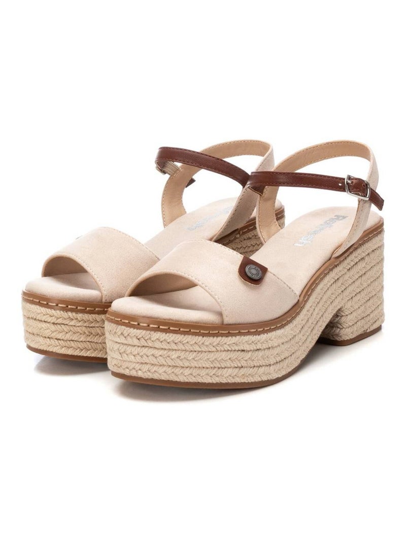 Sandales femme à talon Beige - Kiabi