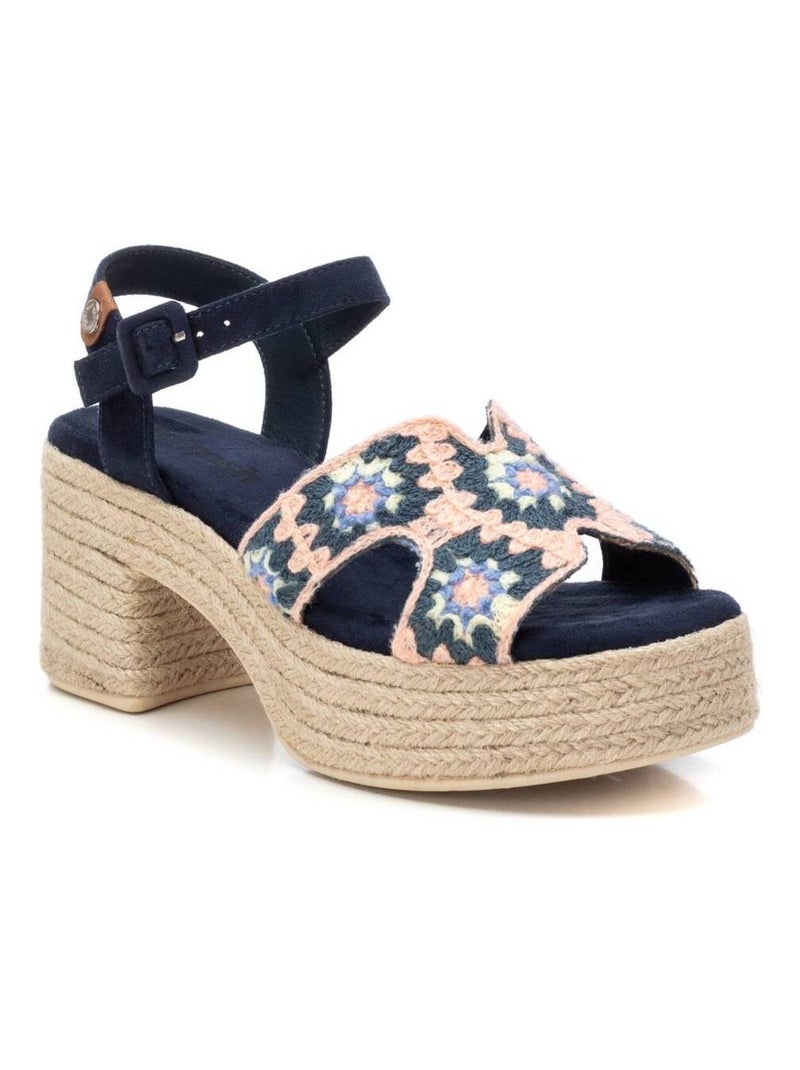 Sandales femme à talon Bleu - Kiabi