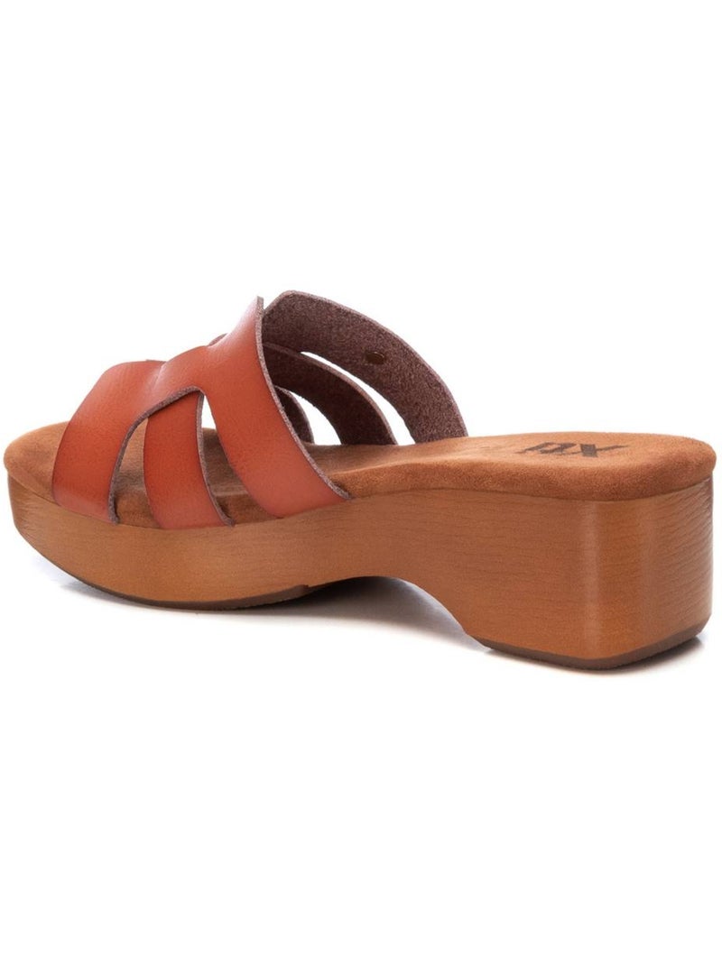 Sandales femme à talon Camel - Kiabi