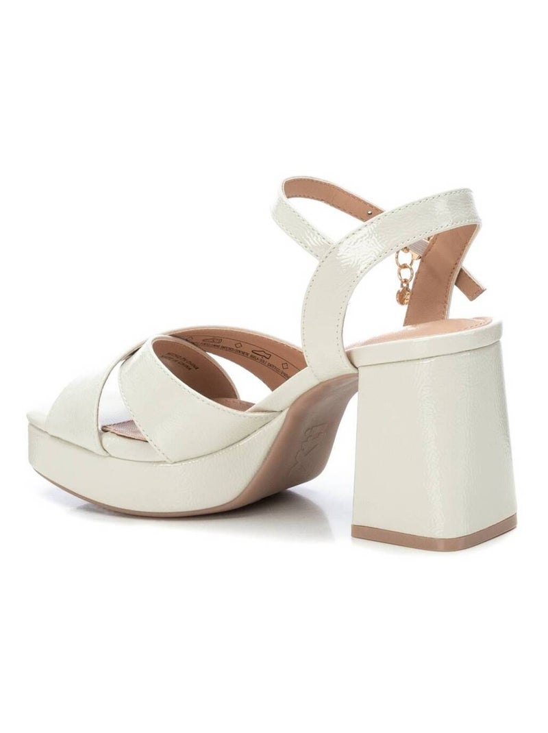 Sandales femme à talon Gris - Kiabi