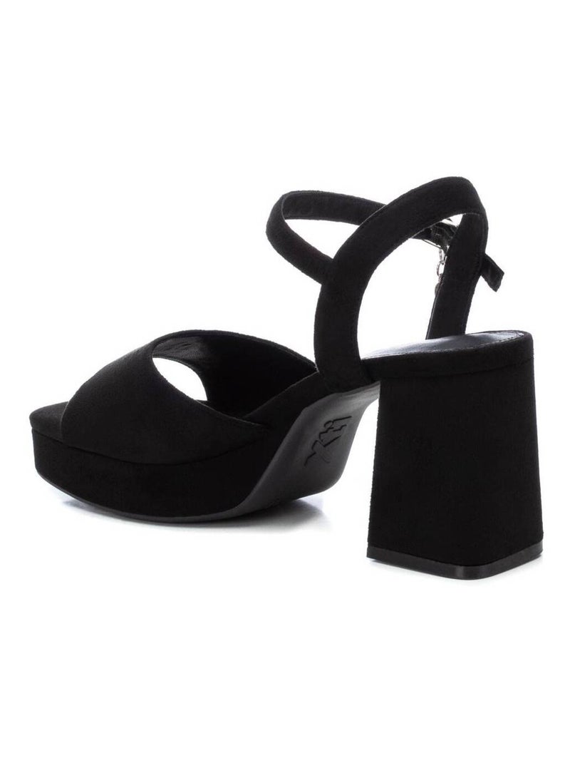 Sandales femme à talon Noir - Kiabi