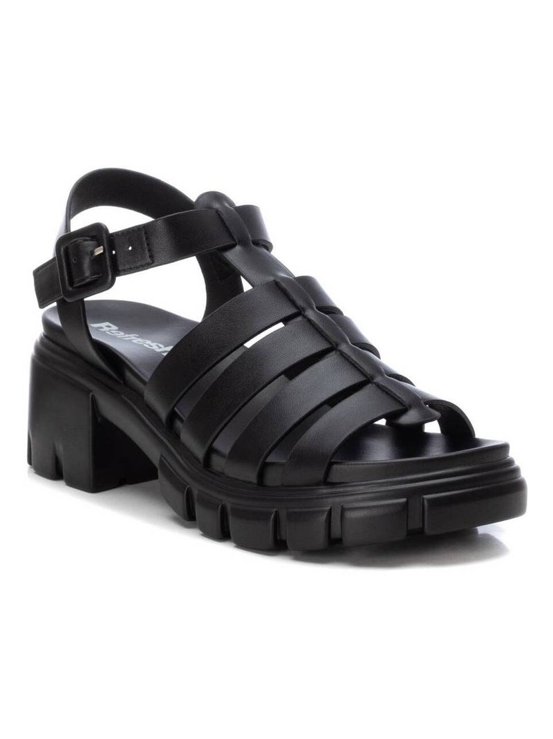 Sandales femme à talon Noir - Kiabi
