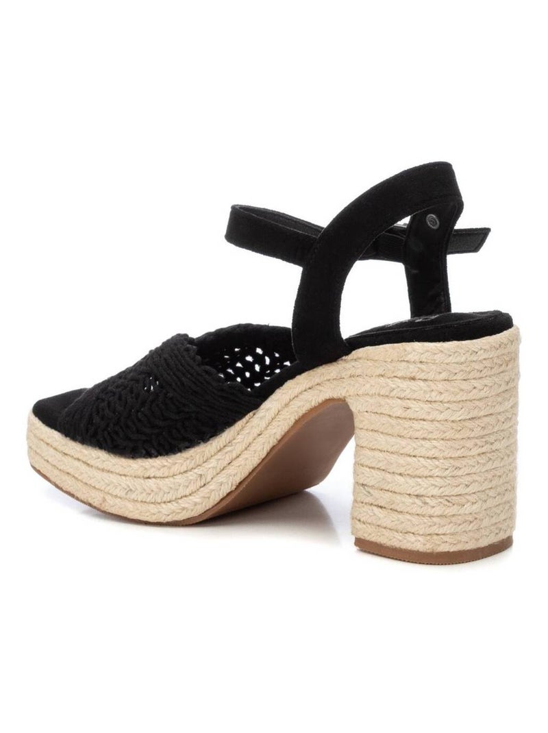 Sandales femme à talon Noir - Kiabi