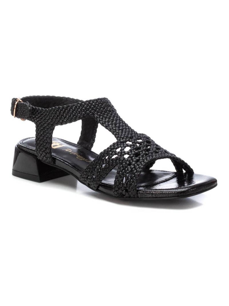 Sandales femme à talon Noir - Kiabi
