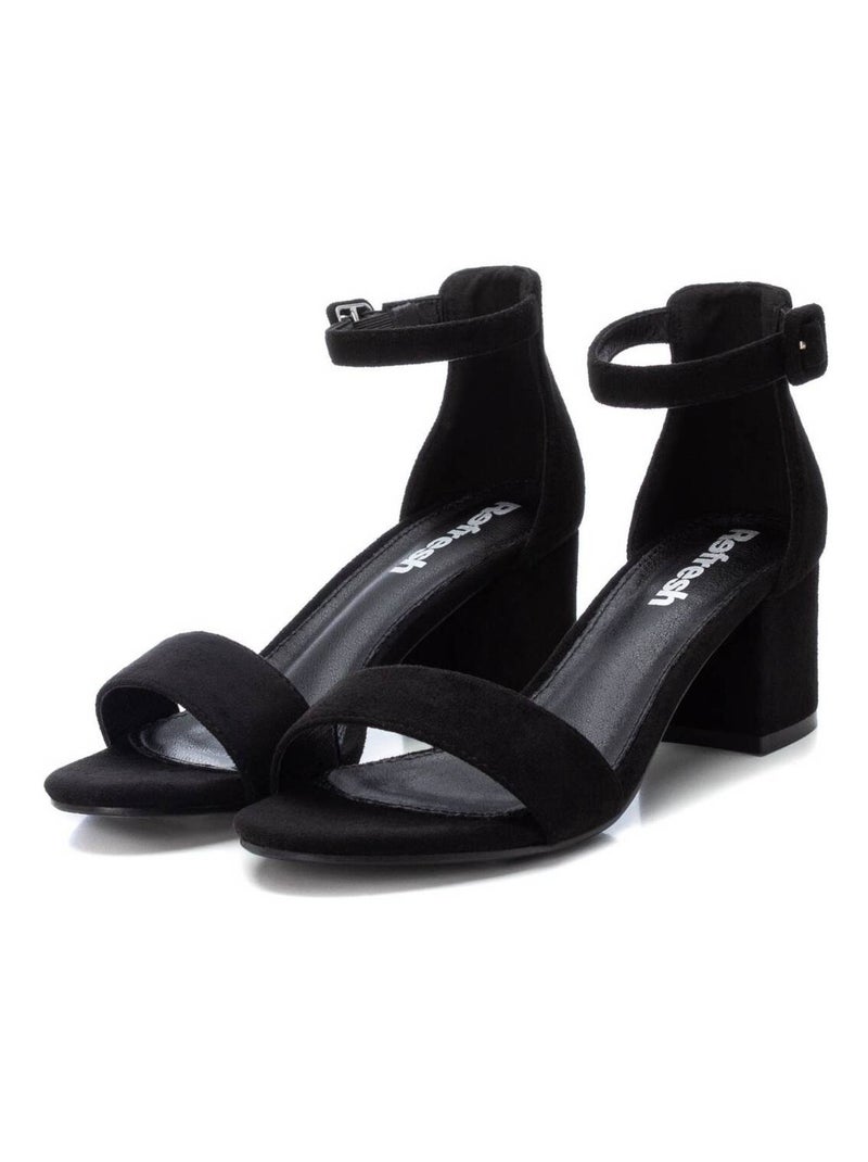Sandales femme à talon Noir - Kiabi