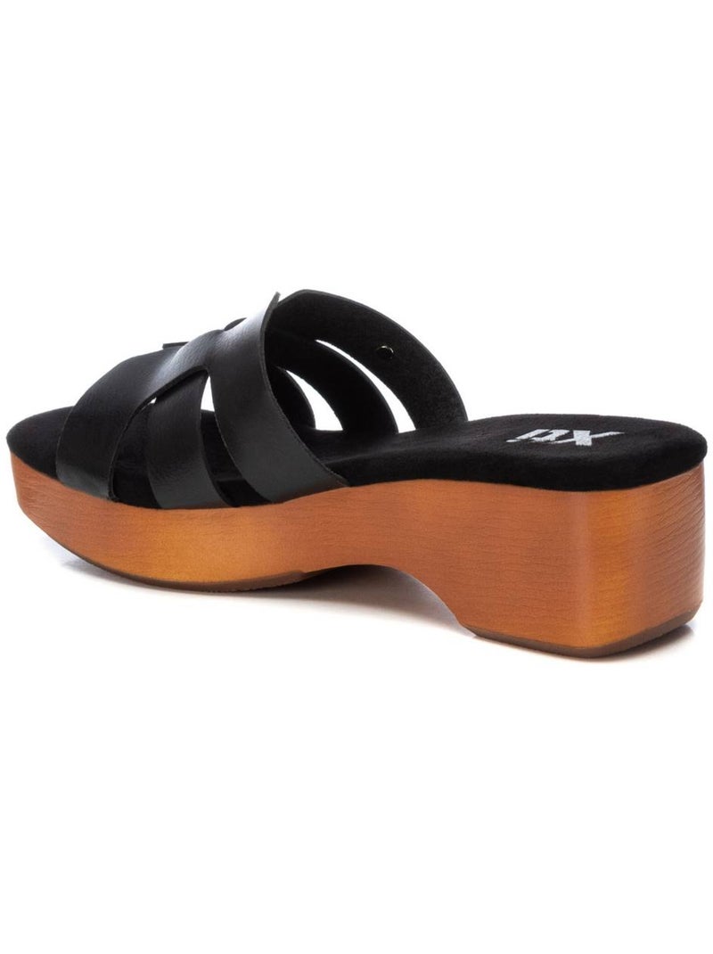Sandales femme à talon Noir - Kiabi