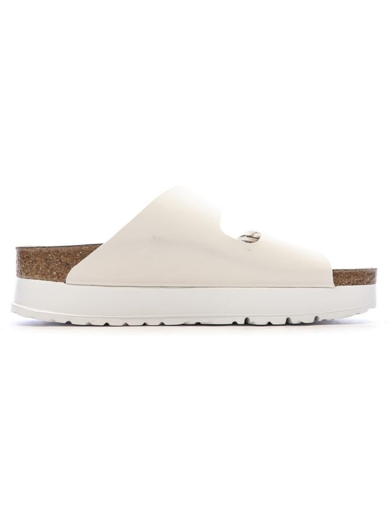 Sandales  Femme Birkenstock Arizona Papflex Beige - Kiabi