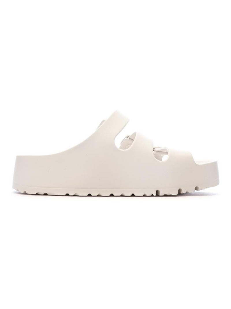 Sandales  Femme Birkenstock Florida Blanc - Kiabi