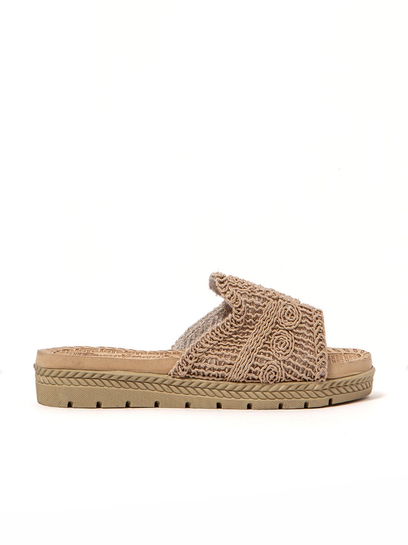 Sandales femme Brasileras semelle en gomme Beige - Kiabi