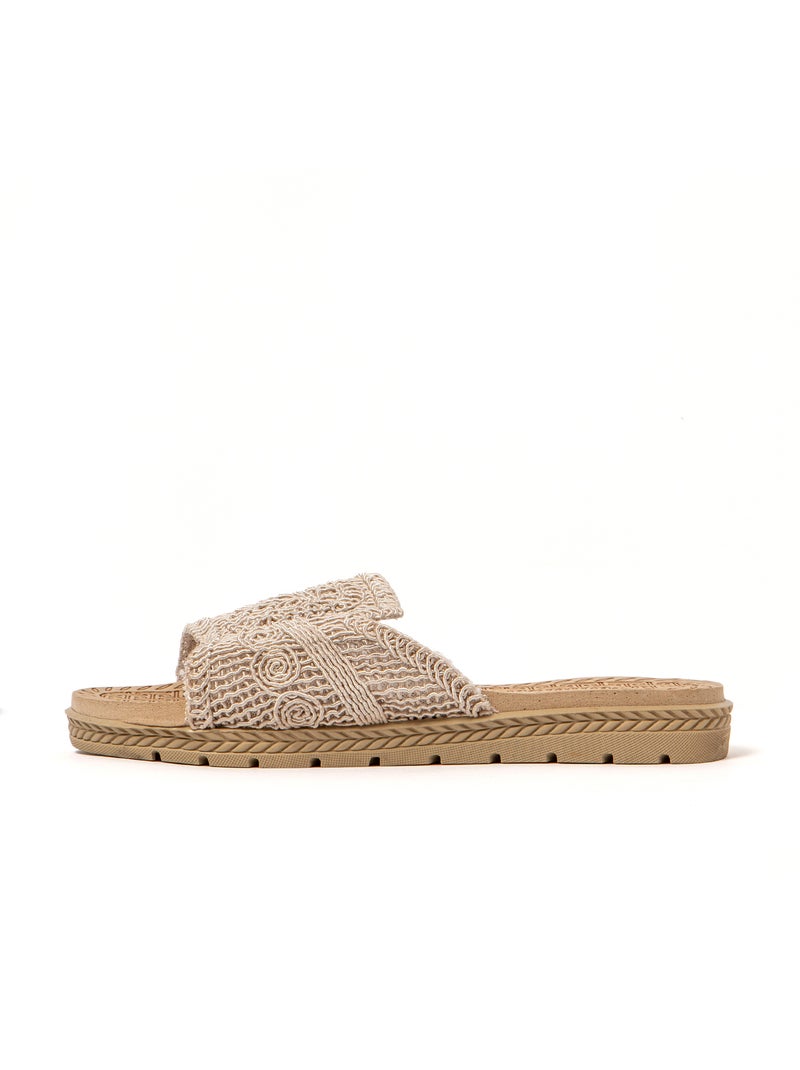 Sandales femme Brasileras semelle en gomme Beige - Kiabi