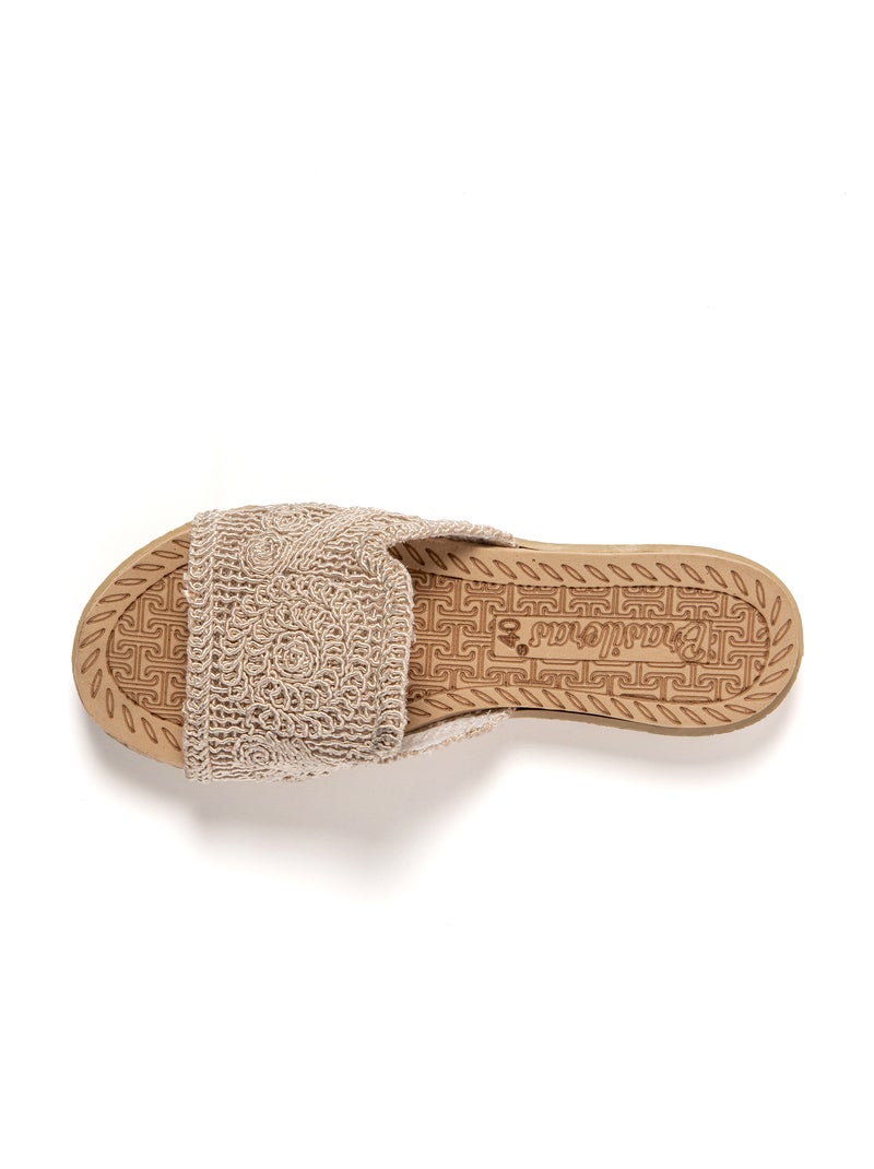Sandales femme Brasileras semelle en gomme Beige - Kiabi