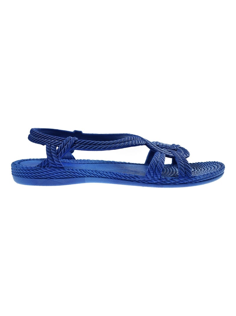 Sandales femme Brasileras semelle en gomme Bleu - Kiabi