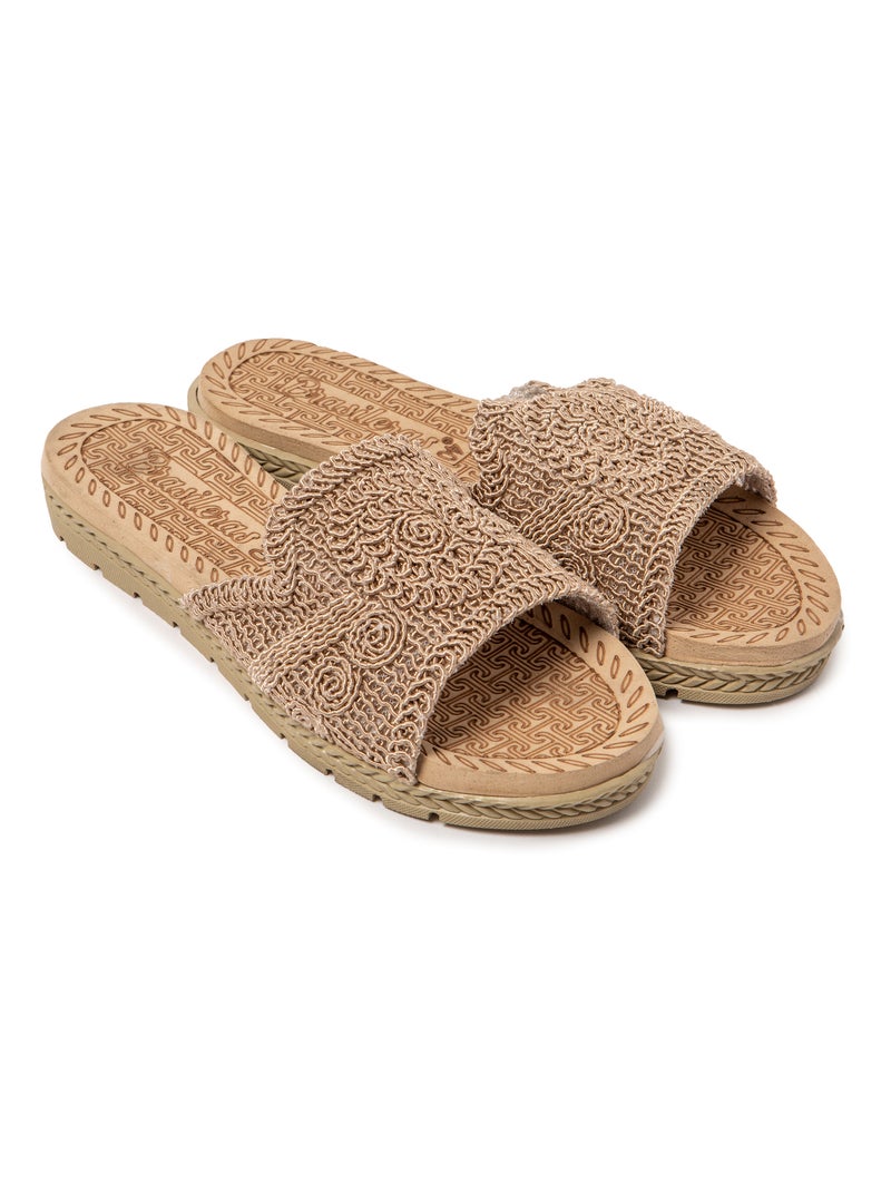 Sandales femme Brasileras semelle en gomme Marron - Kiabi