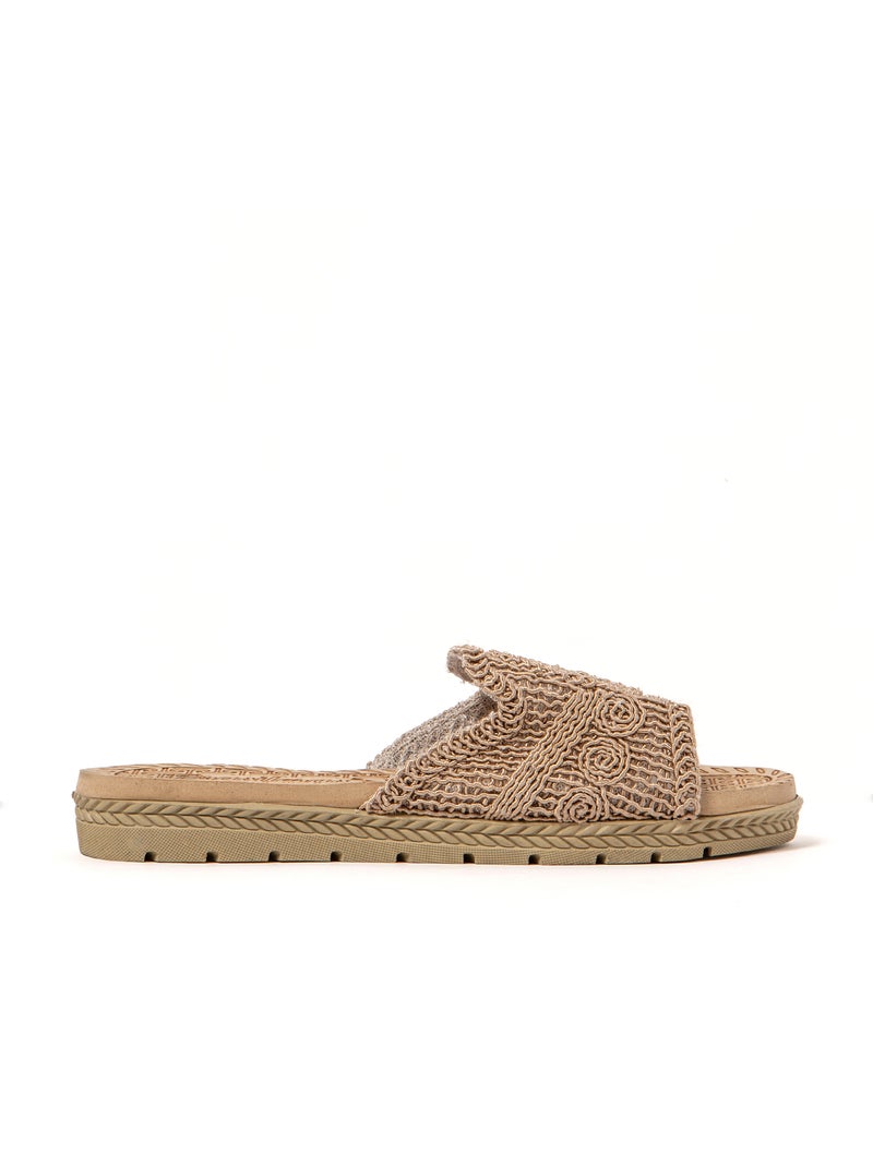 Sandales femme Brasileras semelle en gomme Marron - Kiabi
