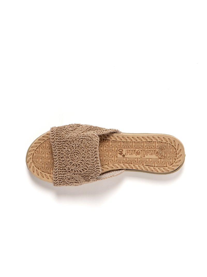 Sandales femme Brasileras semelle en gomme Marron - Kiabi