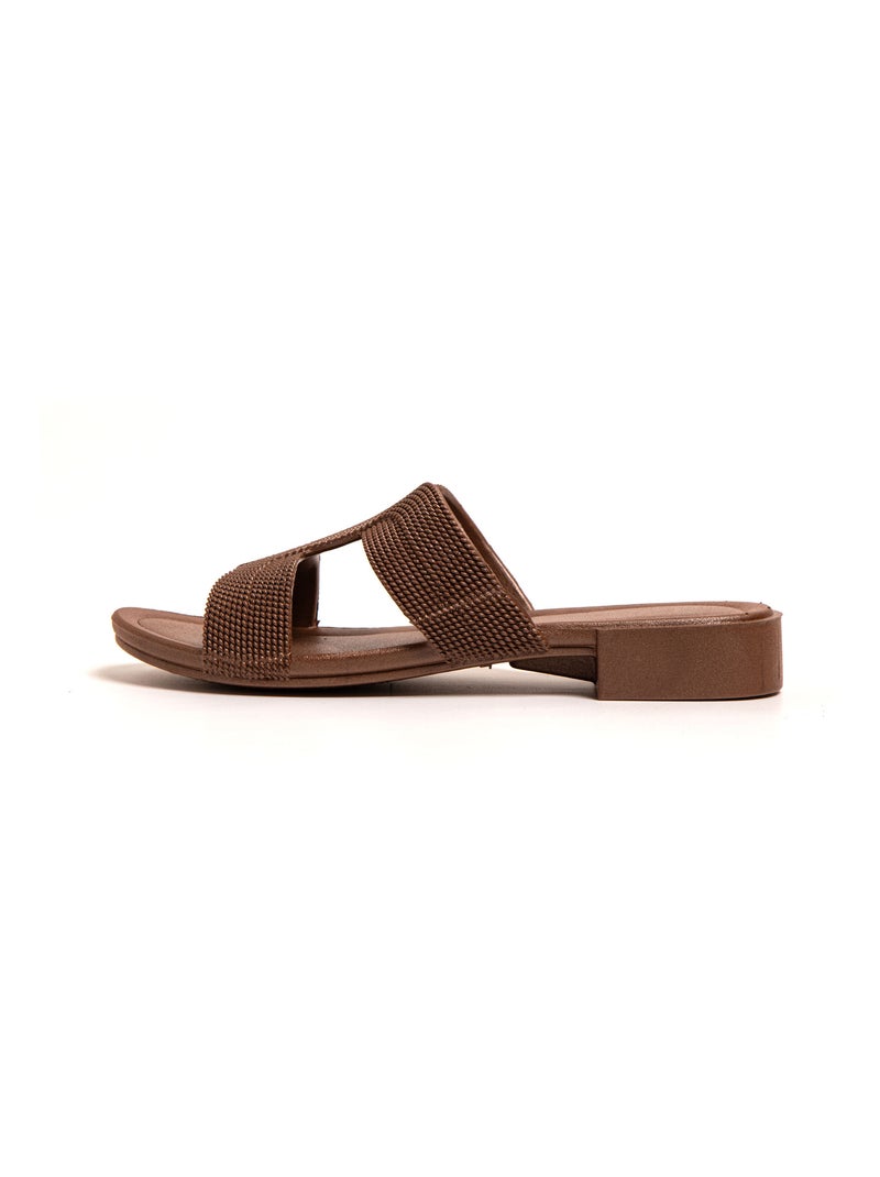 Sandales femme Brasileras semelle en gomme Marron - Kiabi